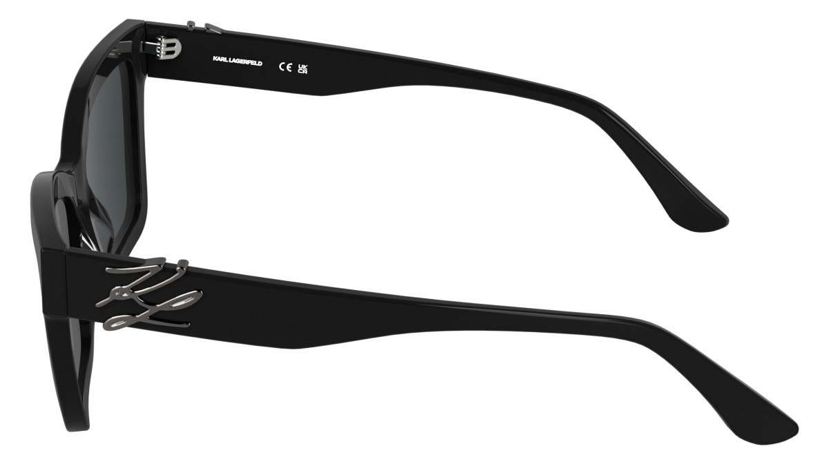 Occhiali da sole Karl Lagerfeld KL6220S (001) colore black forma rettangolare lenti grey