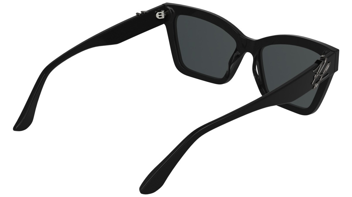 Occhiali da sole Karl Lagerfeld KL6220S (001) colore black forma rettangolare lenti grey