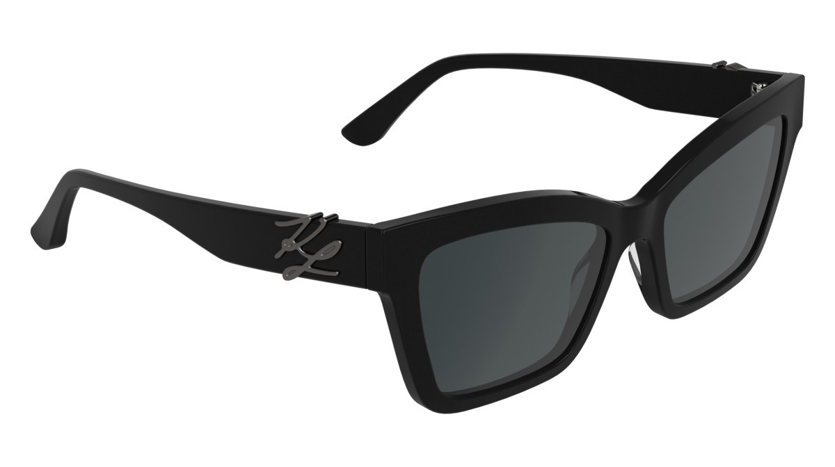 Occhiali da sole Karl Lagerfeld KL6220S (001) colore black forma rettangolare lenti grey