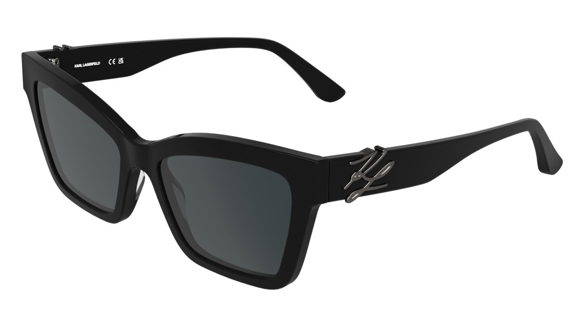 Occhiali da sole Karl Lagerfeld KL6220S (001) colore black forma rettangolare lenti grey