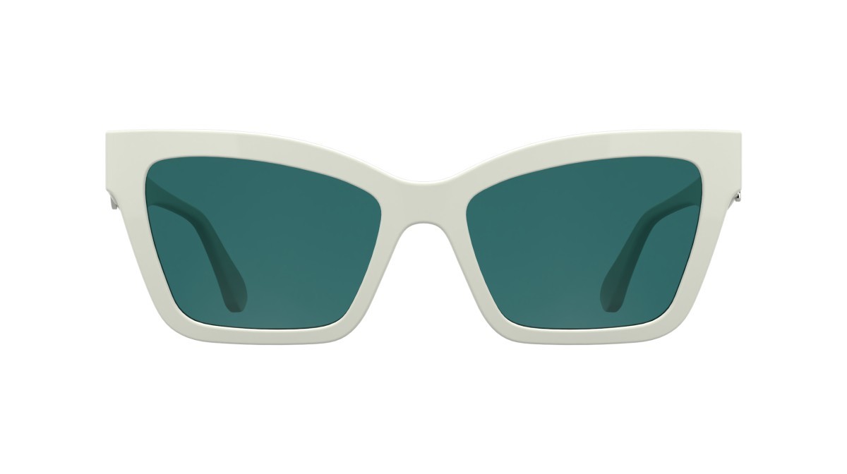 Occhiali da sole Karl Lagerfeld KL6220S (105) colore white forma rettangolare lenti solid petrol
