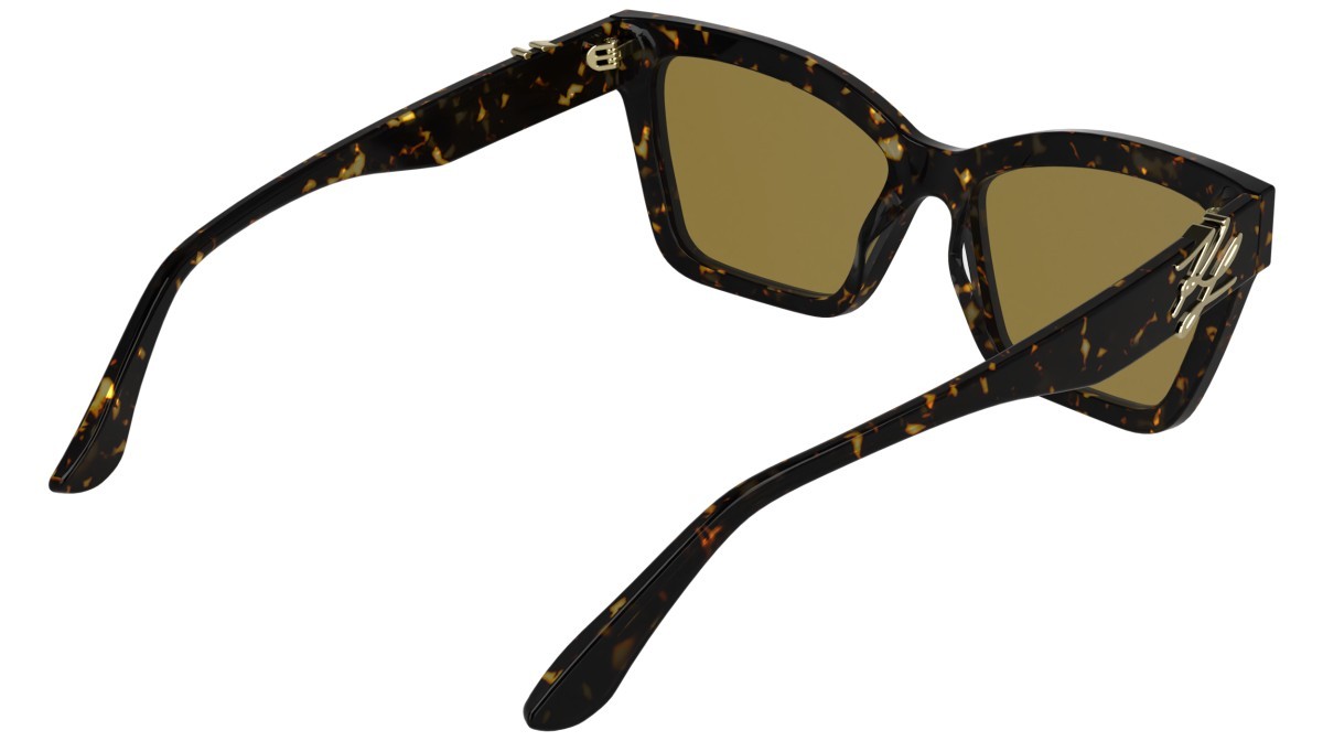 Occhiali da sole Karl Lagerfeld KL6220S (242) colore dark tortoise forma rettangolare lenti solid brown