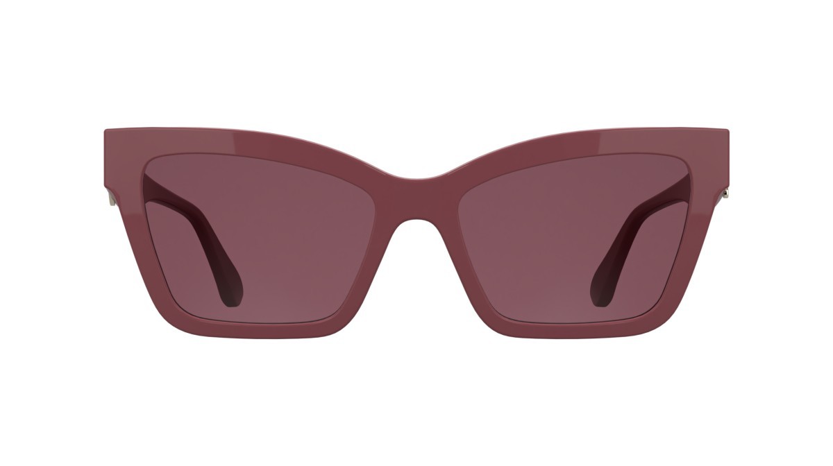 Occhiali da sole Karl Lagerfeld KL6220S (652) colore antique rose forma rettangolare lenti solid wine