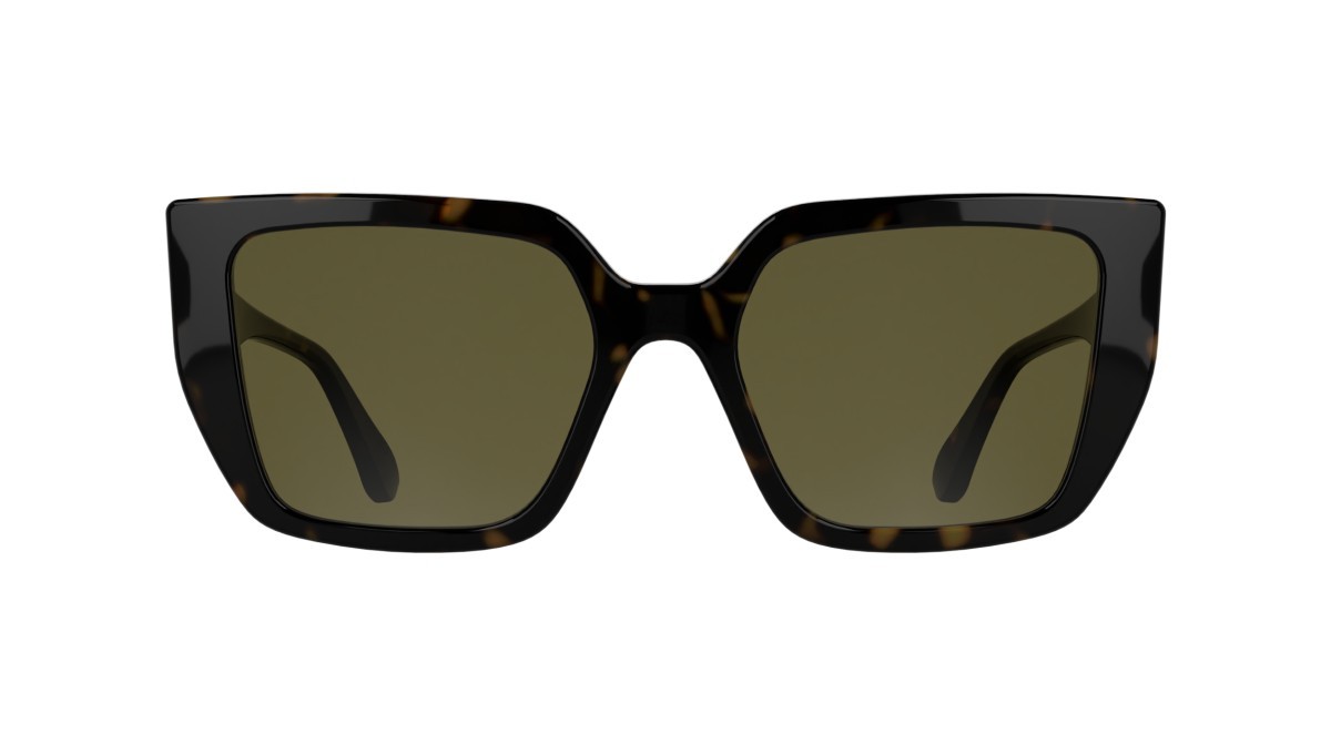 Occhiali da sole Karl Lagerfeld KL6221S (242) colore dark tortoise forma cat eye lenti solid brown