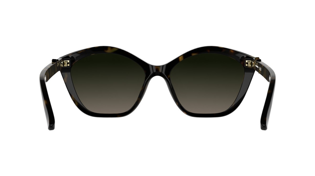 Occhiali da sole Karl Lagerfeld KL6222S (242) colore dark tortoise forma cat eye lenti gradient brown