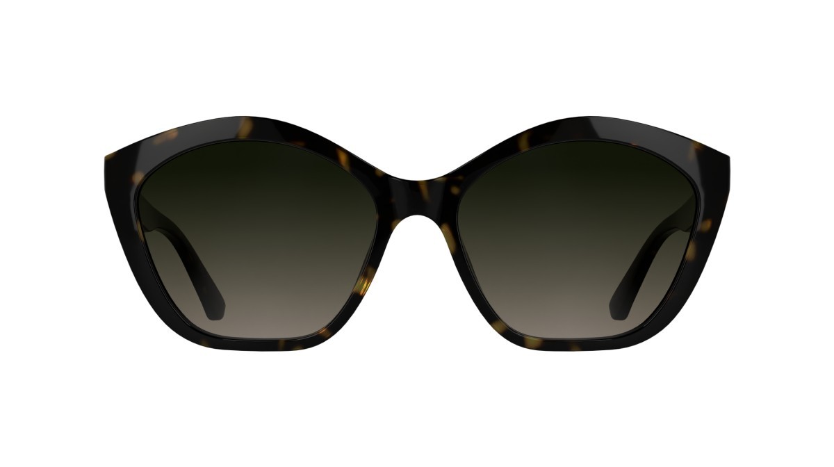 Occhiali da sole Karl Lagerfeld KL6222S (242) colore dark tortoise forma cat eye lenti gradient brown