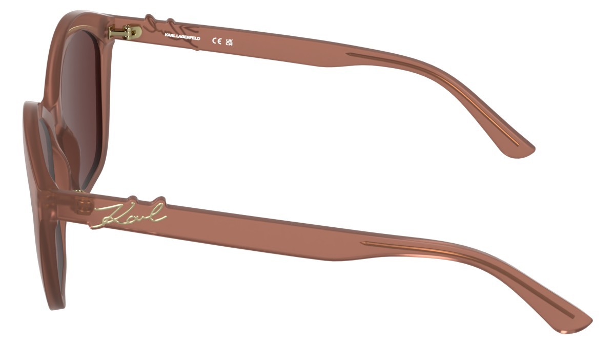 Occhiali da sole Karl Lagerfeld KL6222S (652) colore antique rose forma cat eye lenti solid wine