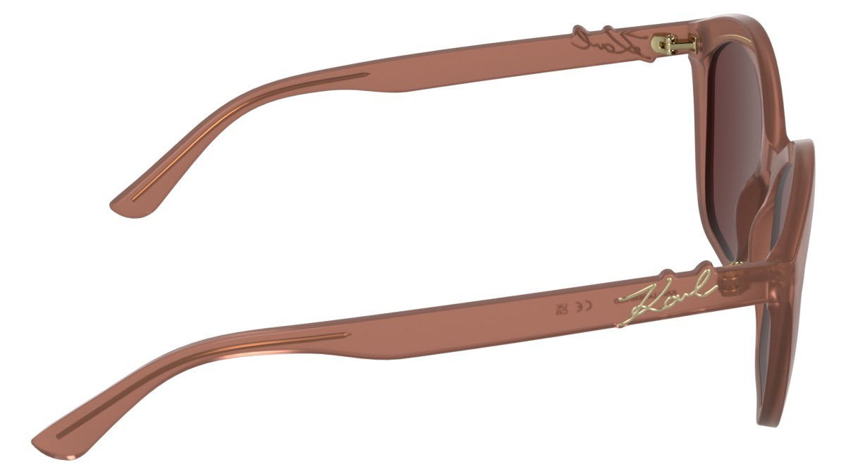 Occhiali da sole Karl Lagerfeld KL6222S (652) colore antique rose forma cat eye lenti solid wine