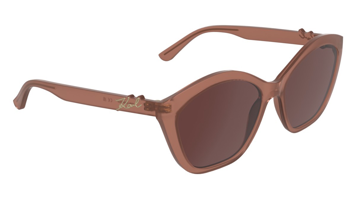 Occhiali da sole Karl Lagerfeld KL6222S (652) colore antique rose forma cat eye lenti solid wine