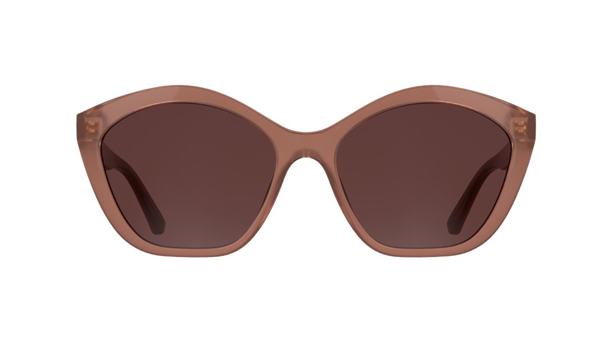 Occhiali da sole Karl Lagerfeld KL6222S (652) colore antique rose forma cat eye lenti solid wine