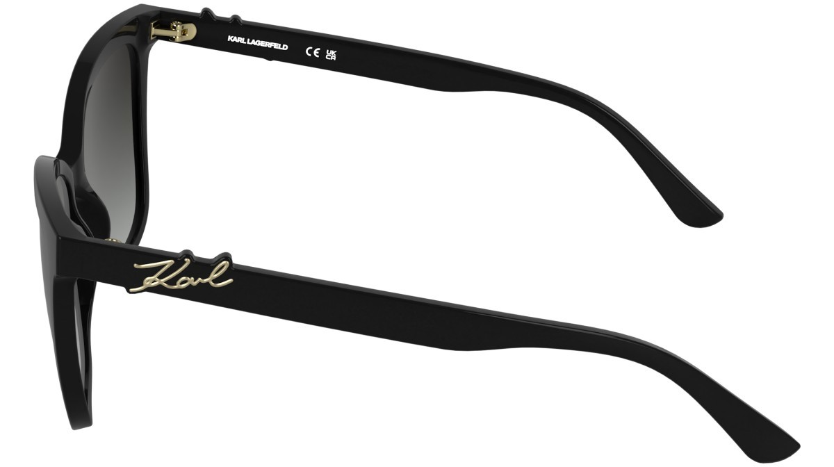 Occhiali da sole Karl Lagerfeld KL6223S (001) colore black forma rettangolare lenti gradient smoke