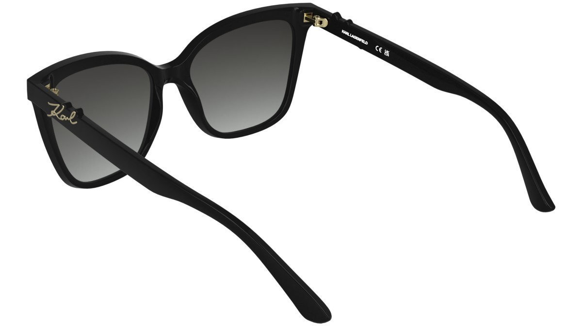 Occhiali da sole Karl Lagerfeld KL6223S (001) colore black forma rettangolare lenti gradient smoke