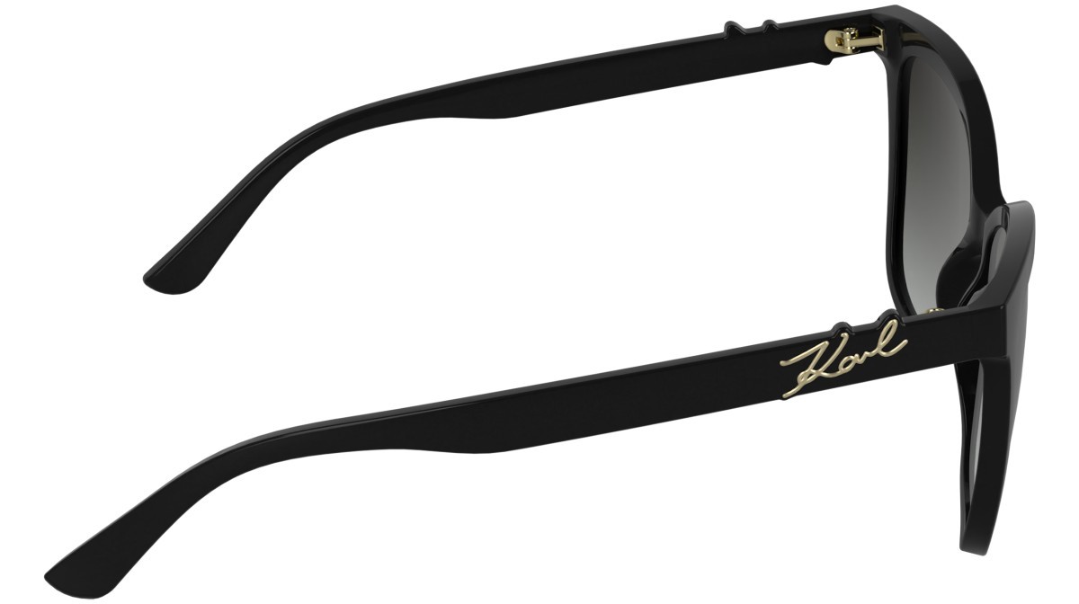 Occhiali da sole Karl Lagerfeld KL6223S (001) colore black forma rettangolare lenti gradient smoke