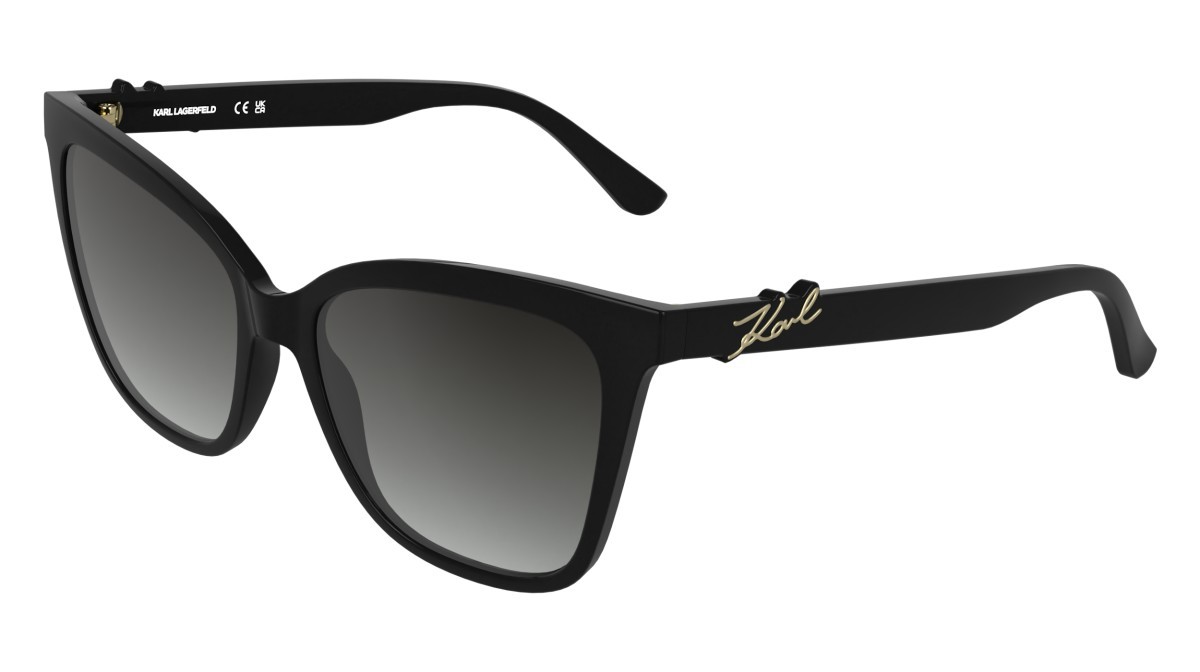 Occhiali da sole Karl Lagerfeld KL6223S (001) colore black forma rettangolare lenti gradient smoke