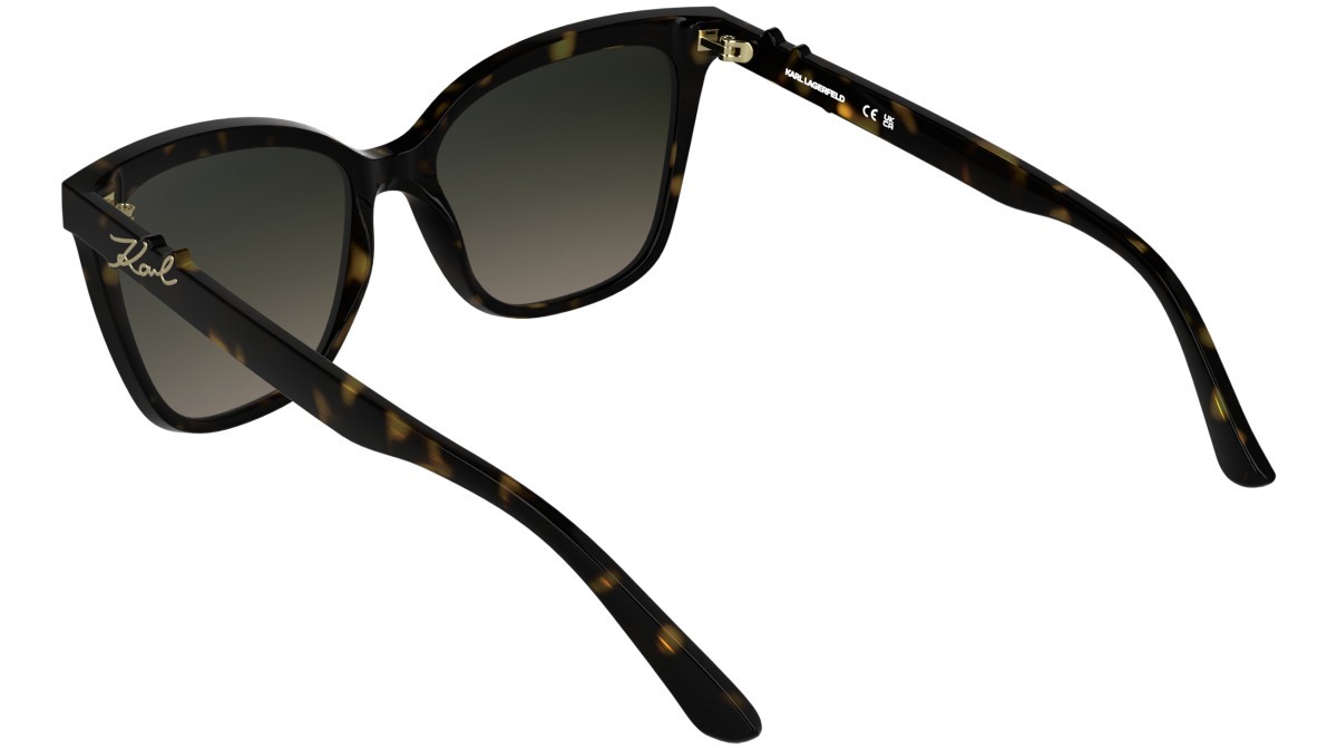 Occhiali da sole Karl Lagerfeld KL6223S (242) colore dark tortoise forma rettangolare lenti gradient brown