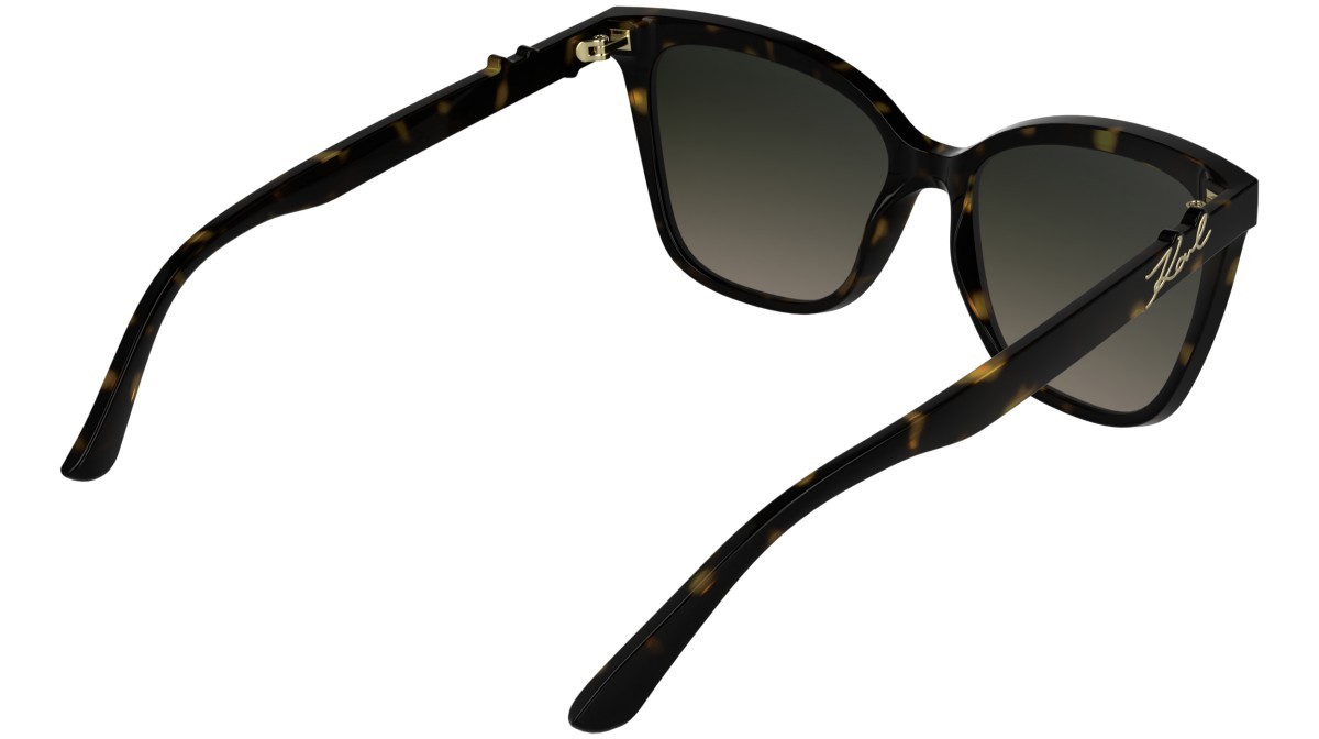 Occhiali da sole Karl Lagerfeld KL6223S (242) colore dark tortoise forma rettangolare lenti gradient brown