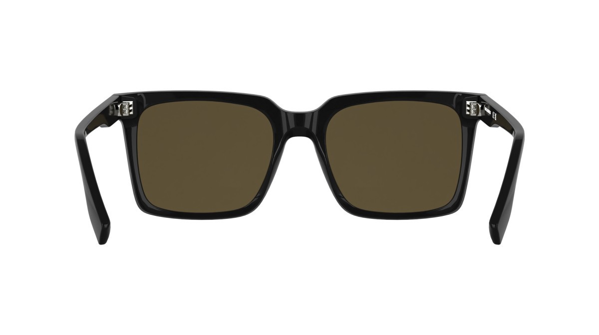Occhiali da sole Karl Lagerfeld KL6224S (001) colore black forma rettangolare lenti solid brown