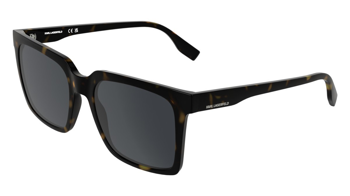 Occhiali da sole Karl Lagerfeld KL6224S (242) colore dark tortoise forma rettangolare lenti solid smoke