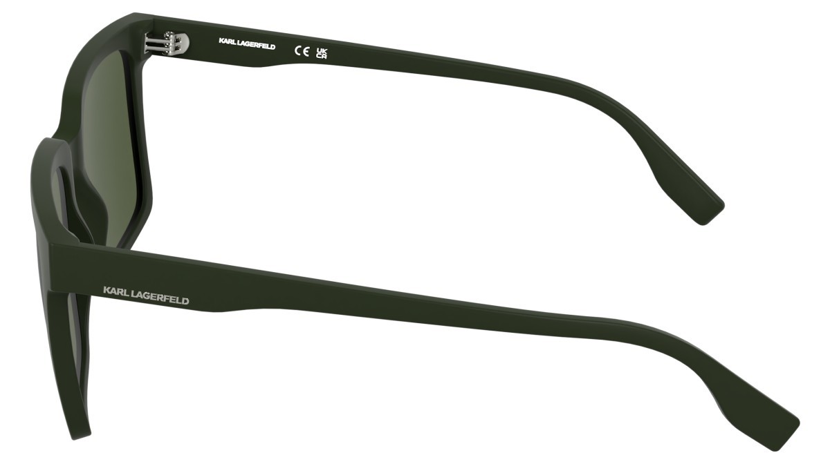 Occhiali da sole Karl Lagerfeld KL6224S (300) colore green forma rettangolare lenti solid green