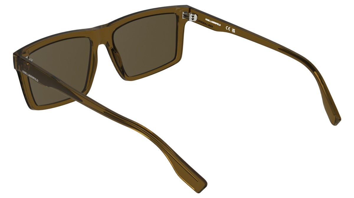Occhiali da sole Karl Lagerfeld KL6225S (210) colore light brown forma rettangolare lenti solid brown