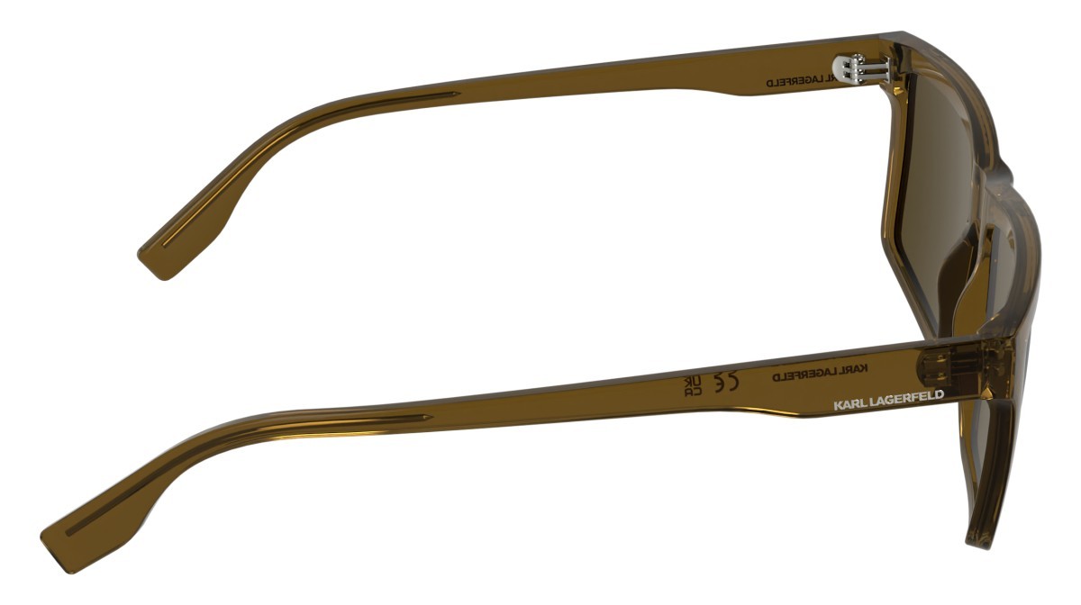 Occhiali da sole Karl Lagerfeld KL6225S (210) colore light brown forma rettangolare lenti solid brown