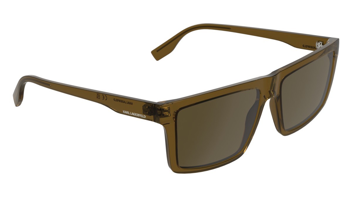 Occhiali da sole Karl Lagerfeld KL6225S (210) colore light brown forma rettangolare lenti solid brown