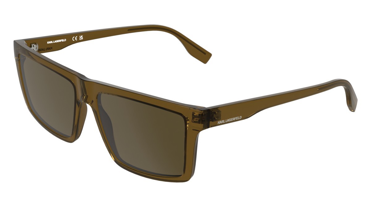 Occhiali da sole Karl Lagerfeld KL6225S (210) colore light brown forma rettangolare lenti solid brown
