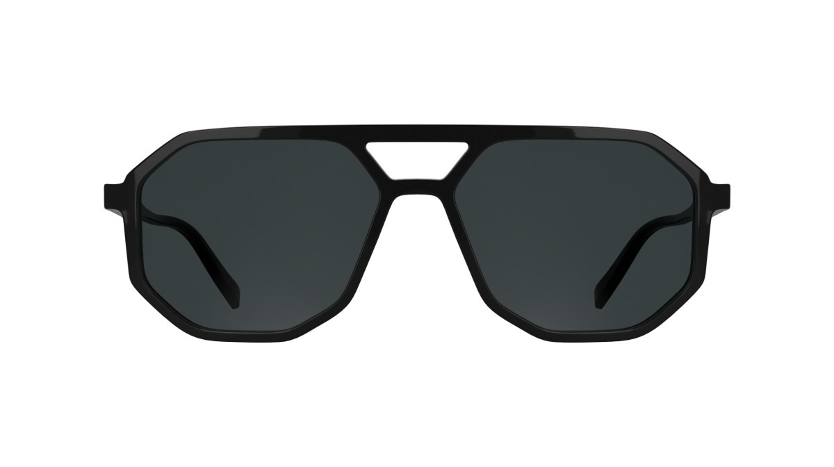 Occhiali da sole Karl Lagerfeld KL6226S (001) colore black forma navigator lenti grey