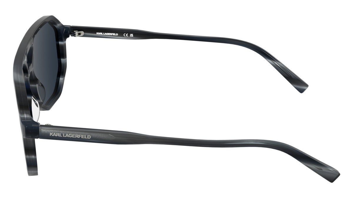 Occhiali da sole Karl Lagerfeld KL6226S (422) colore striped blue forma navigator lenti solid black