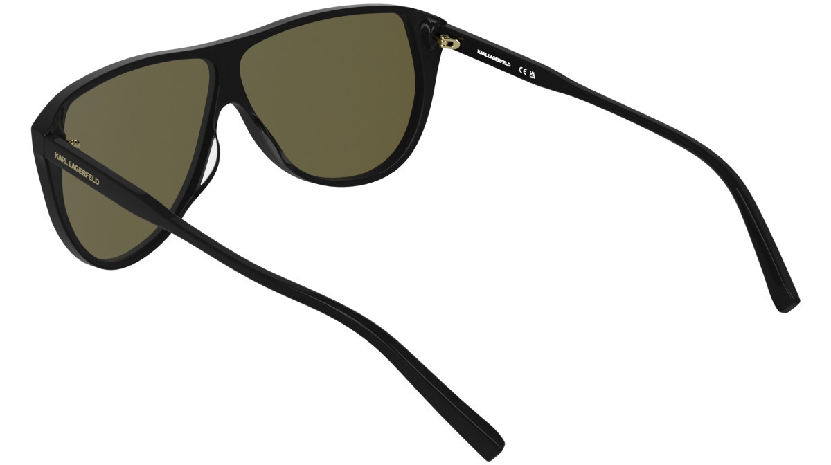 Occhiali da sole Karl Lagerfeld KL6227S (001) colore black forma aviator lenti solid brown
