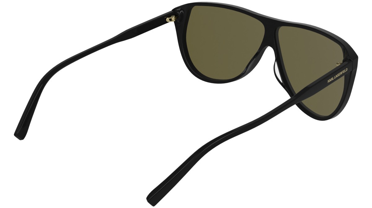 Occhiali da sole Karl Lagerfeld KL6227S (001) colore black forma aviator lenti solid brown