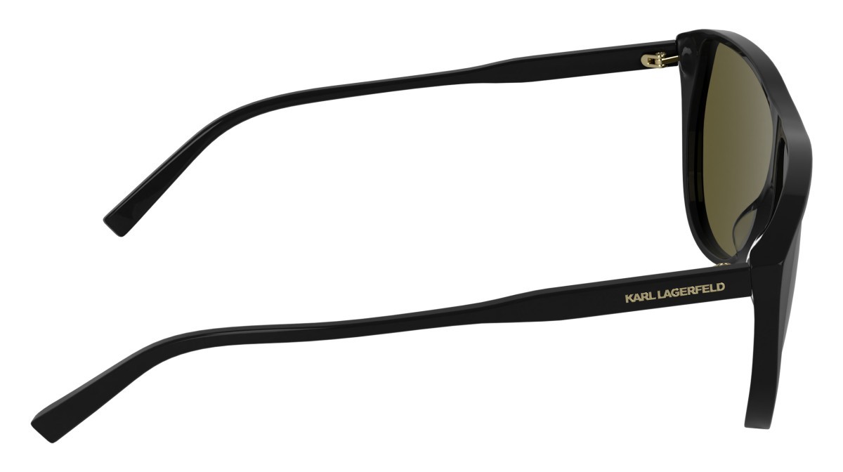 Occhiali da sole Karl Lagerfeld KL6227S (001) colore black forma aviator lenti solid brown
