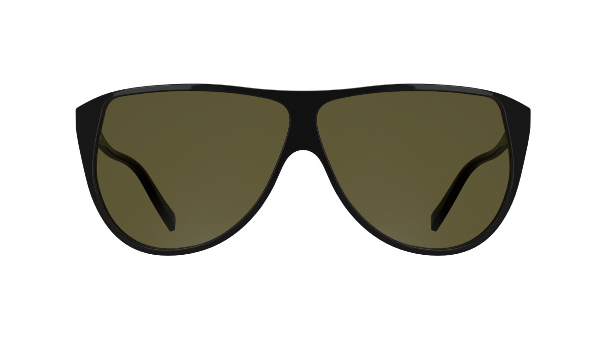 Occhiali da sole Karl Lagerfeld KL6227S (001) colore black forma aviator lenti solid brown