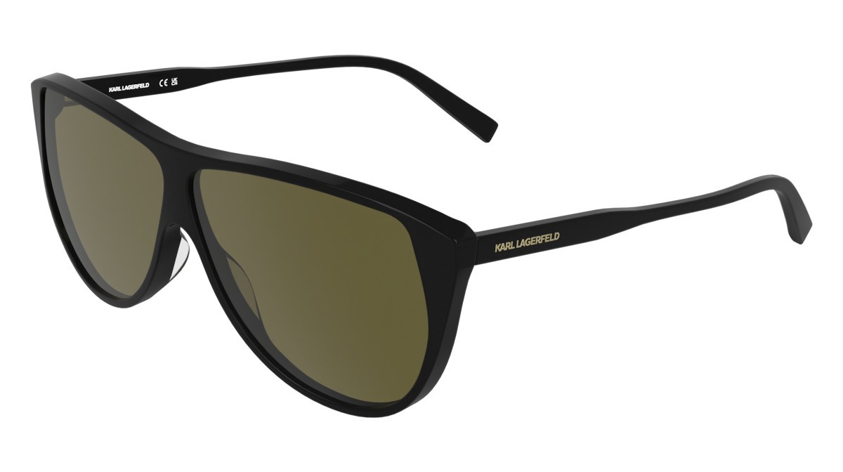 Occhiali da sole Karl Lagerfeld KL6227S (001) colore black forma aviator lenti solid brown