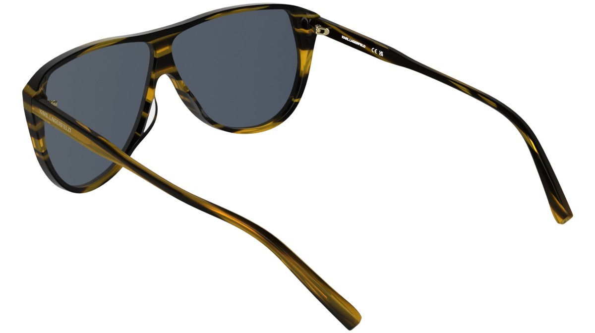 Occhiali da sole Karl Lagerfeld KL6227S (008) colore striped black forma aviator lenti grey
