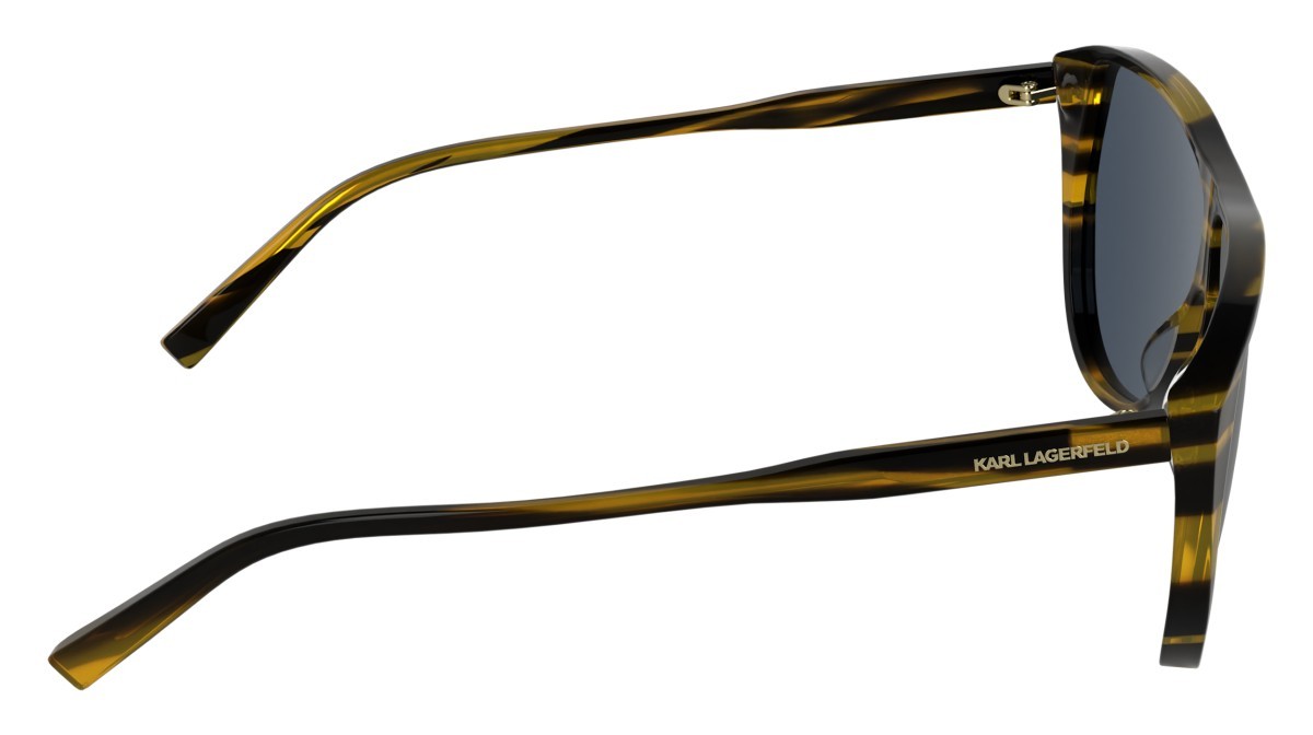 Occhiali da sole Karl Lagerfeld KL6227S (008) colore striped black forma aviator lenti grey