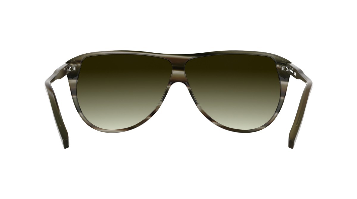 Occhiali da sole Karl Lagerfeld KL6227S (261) colore striped khaki forma aviator lenti gradient khaki