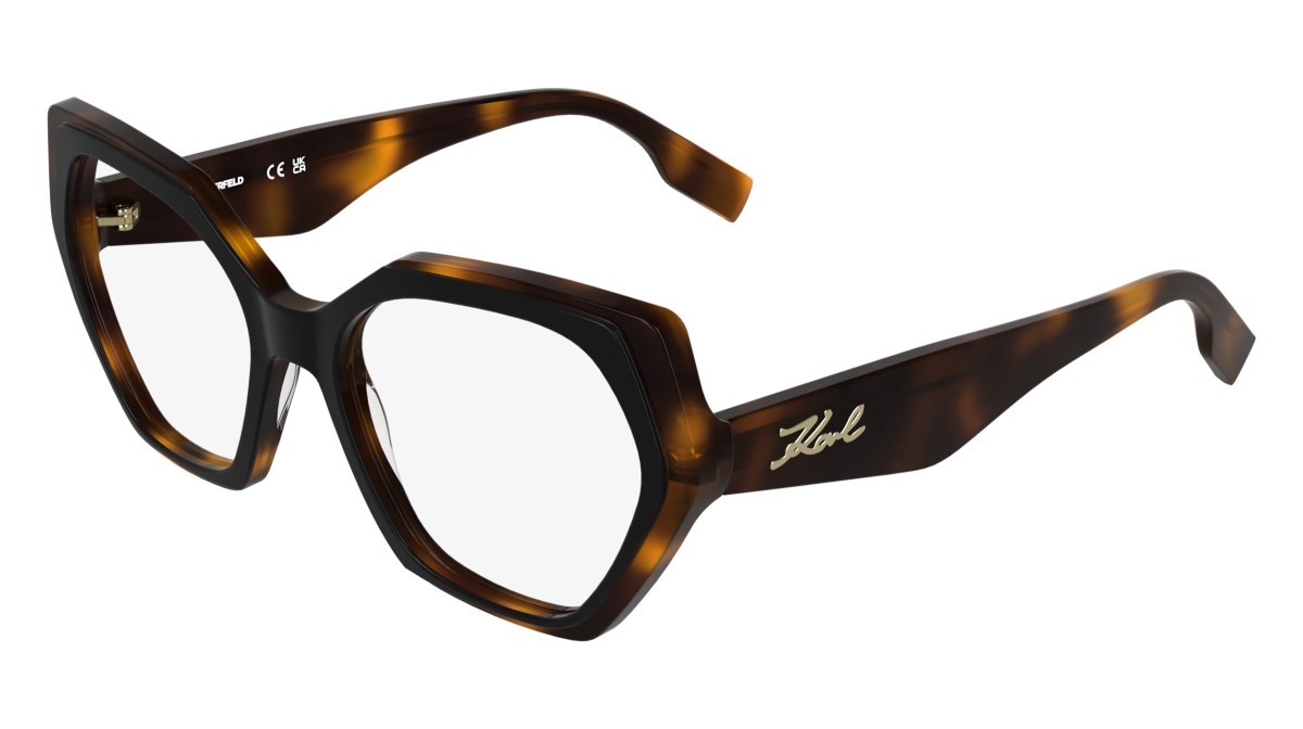 Occhiali da vista Karl Lagerfeld KL6229 (017) colore black/dark tortoise forma pantos 