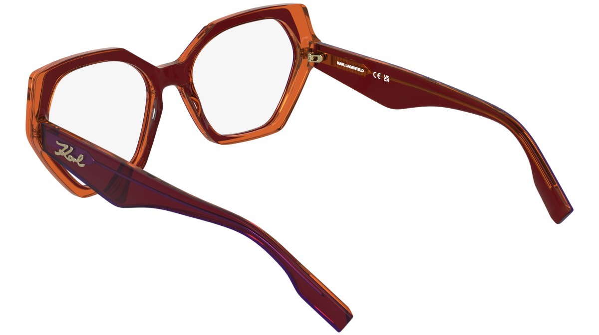 Occhiali da vista Karl Lagerfeld KL6229 (206) colore brown/caramel forma pantos 