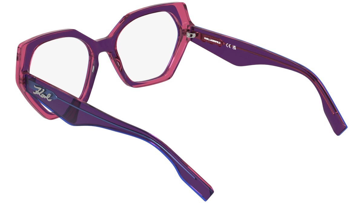 Occhiali da vista Karl Lagerfeld KL6229 (542) colore violet/rose forma pantos 