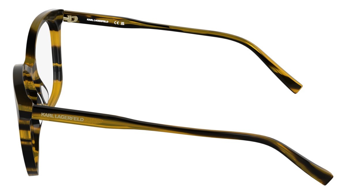 Occhiali da vista Karl Lagerfeld KL6230 (008) colore striped black forma farfalla 