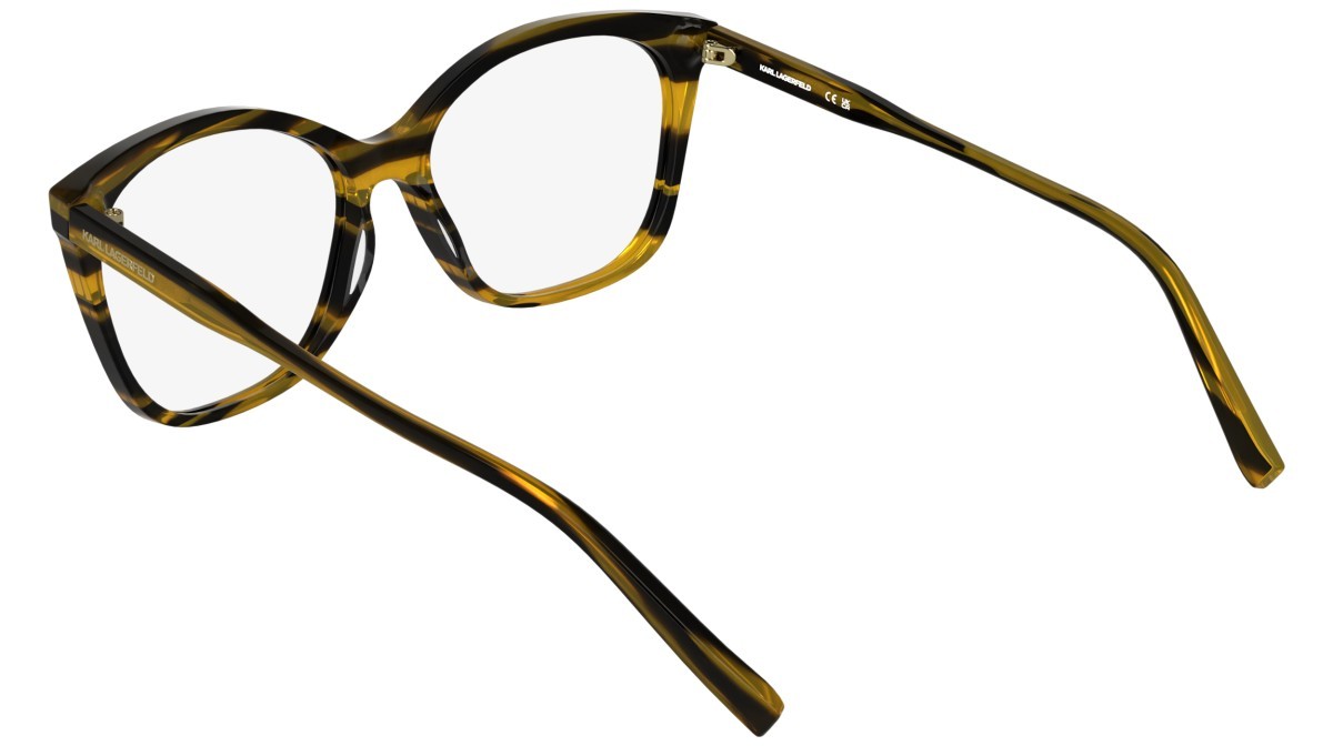 Occhiali da vista Karl Lagerfeld KL6230 (008) colore striped black forma farfalla 