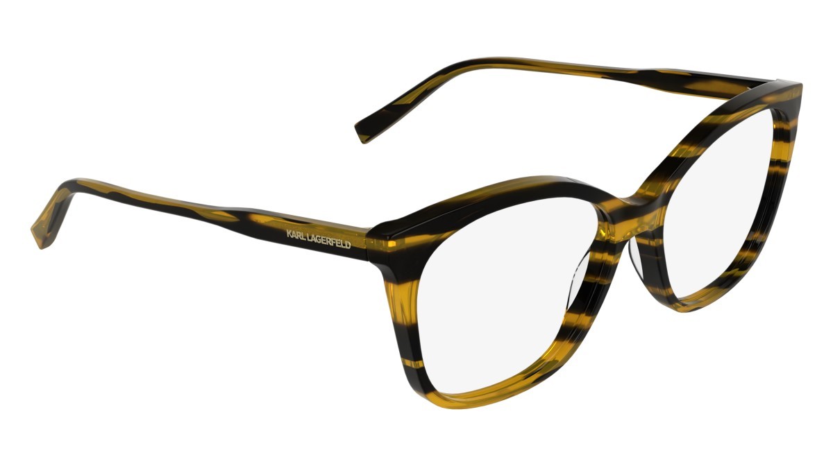 Occhiali da vista Karl Lagerfeld KL6230 (008) colore striped black forma farfalla 