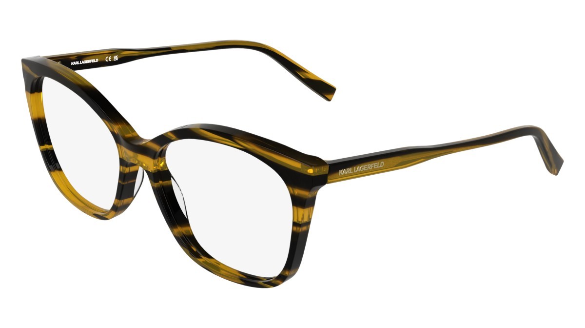 Occhiali da vista Karl Lagerfeld KL6230 (008) colore striped black forma farfalla 