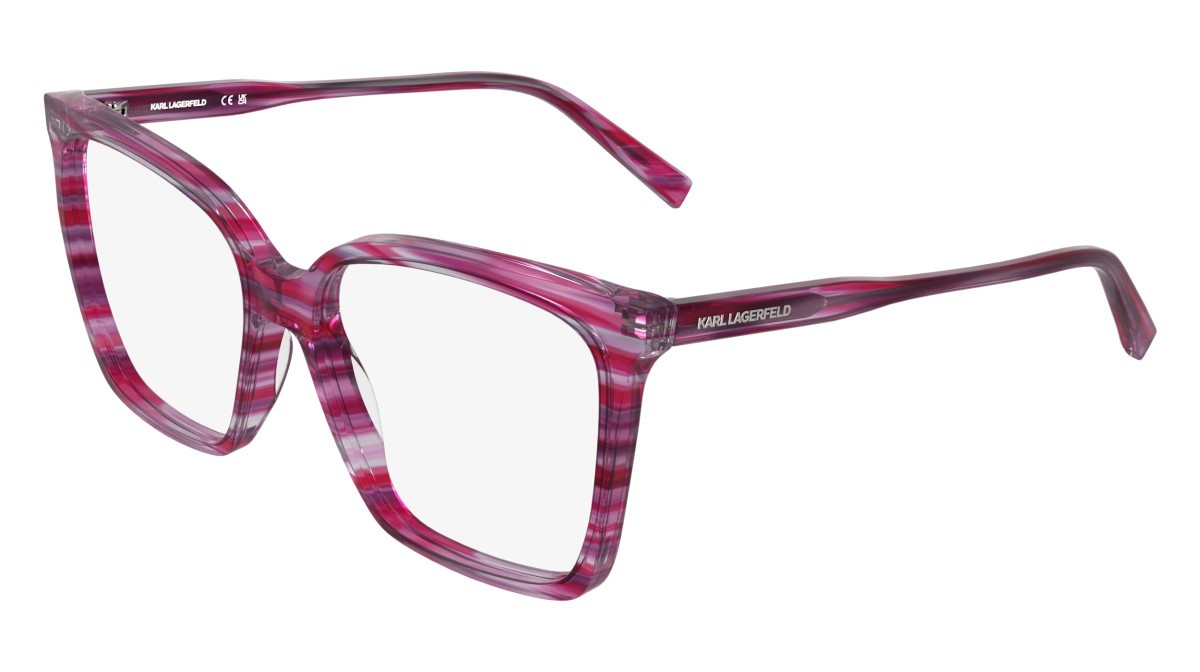 Occhiali da vista Karl Lagerfeld KL6231 (609) colore striped red forma quadrato 