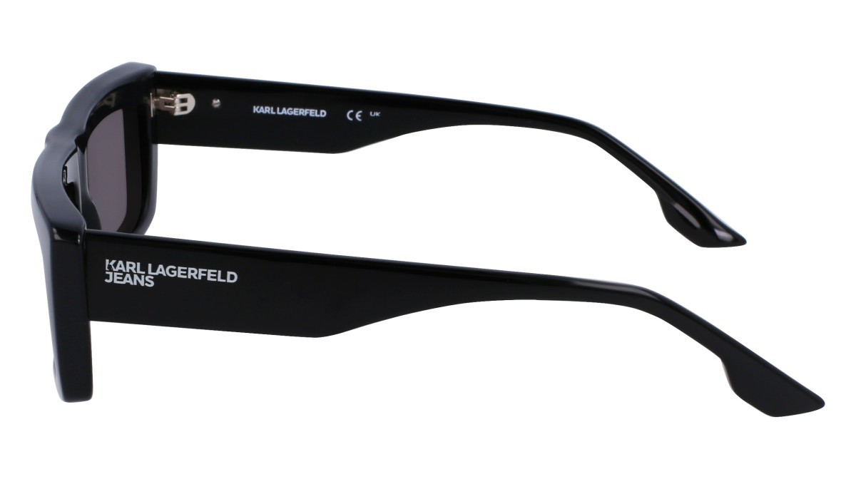 Occhiali da sole Karl Lagerfeld KLJ6147S (001) colore black forma rettangolare lenti solid smoke