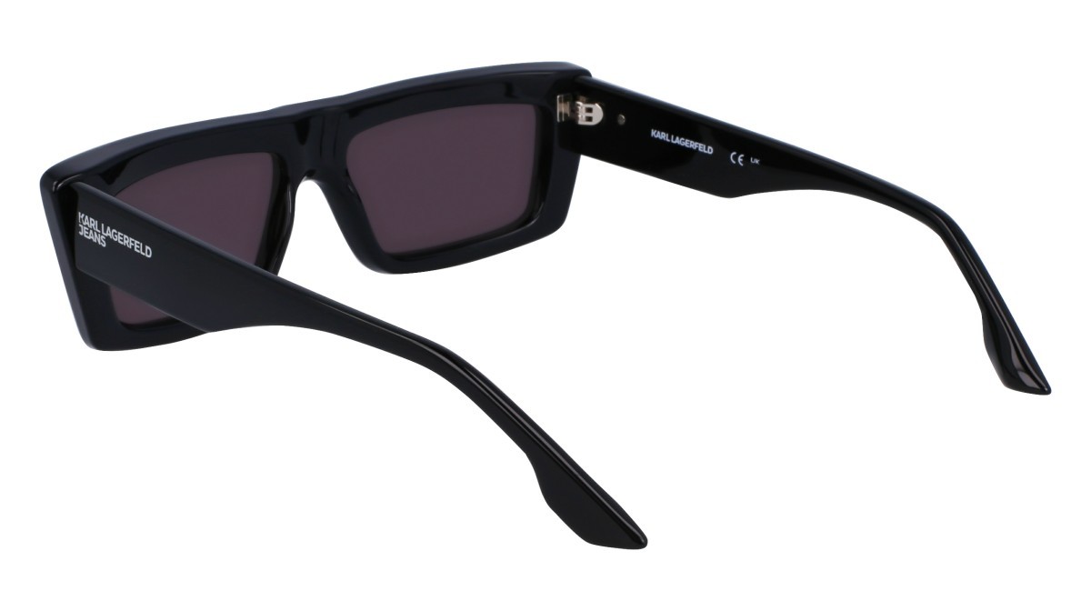Occhiali da sole Karl Lagerfeld KLJ6147S (001) colore black forma rettangolare lenti solid smoke
