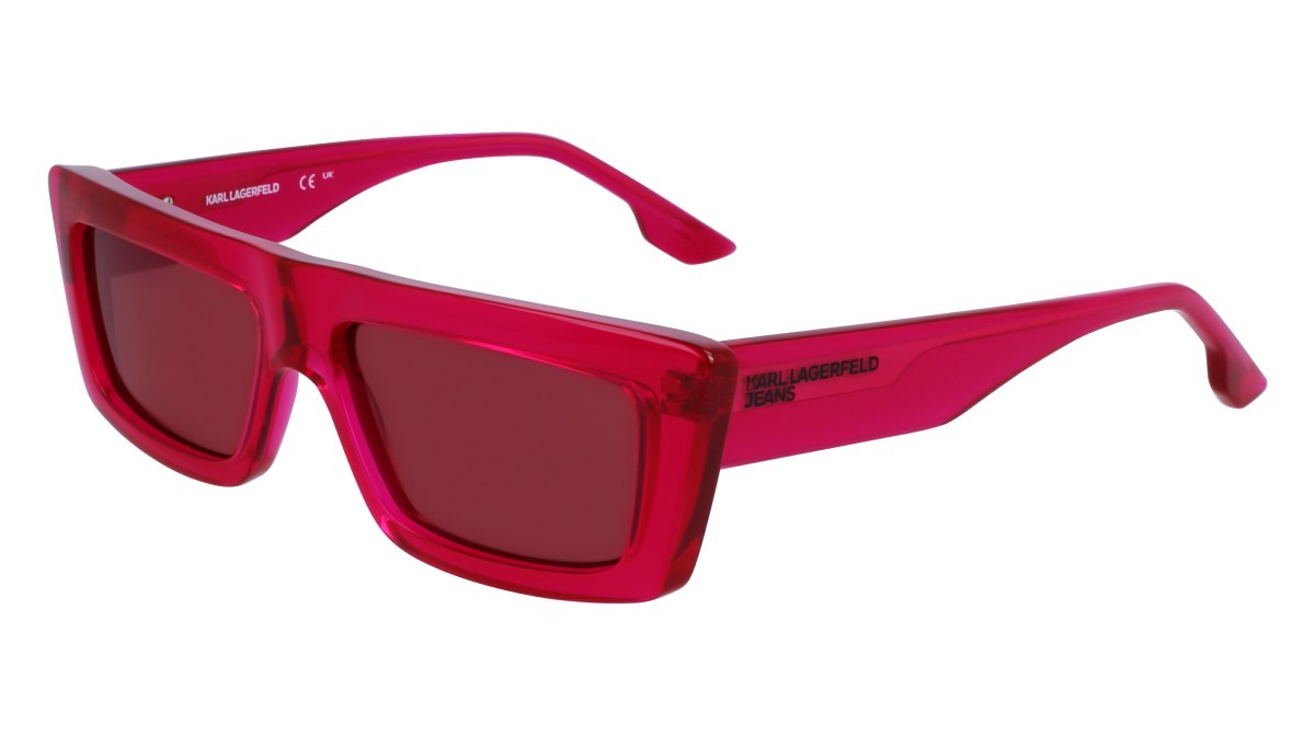 Sonnenbrillen Karl Lagerfeld KLJ6147S (525) farbe fuchsia form rechteckig gläser solid wine