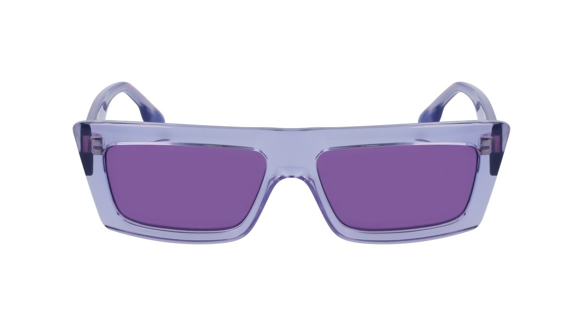 Sonnenbrillen Karl Lagerfeld KLJ6147S (662) farbe lavender form rechteckig gläser solid violet