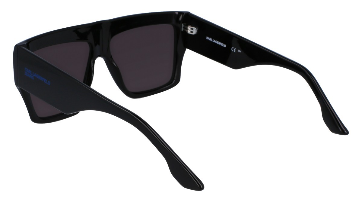 Sonnenbrillen Karl Lagerfeld KLJ6148S (001) farbe shiny black form rechteckig gläser solid smoke